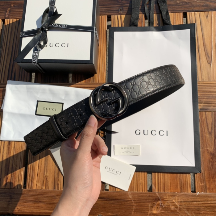 GUCCI Мужской кожаный ремень 