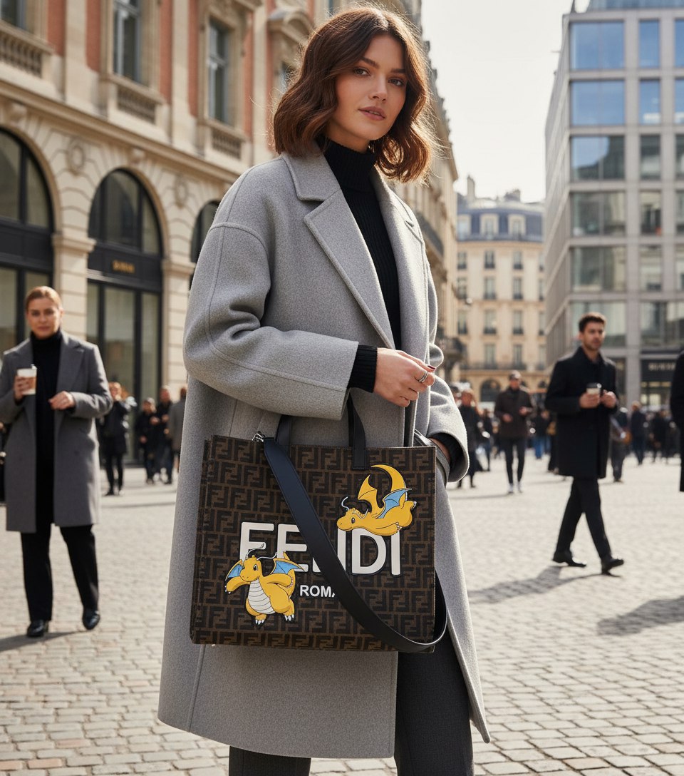FENDI Женская сумка тоут Pokémon co FENDI Женская сумка тоут Pokémon co