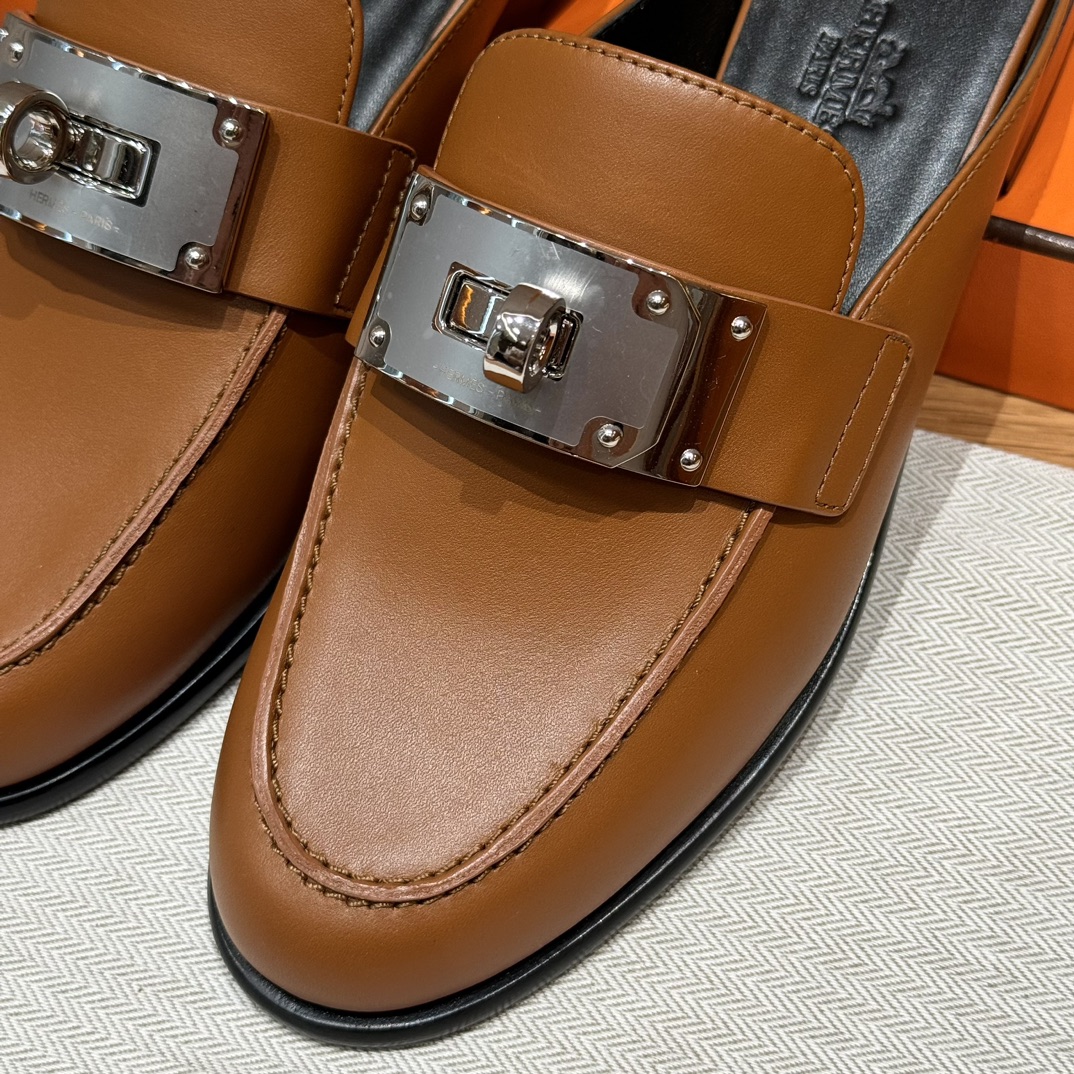 HERMES Женские мюли Lota телячья кожа