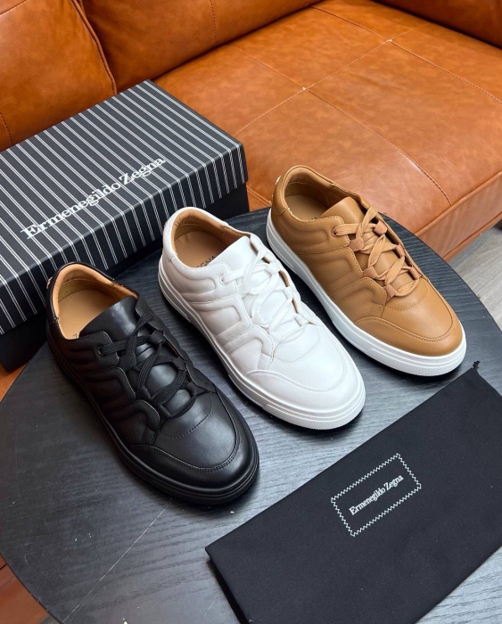 ERMENEGILDO ZEGNA Мужские кроссовки из телячьей кожи