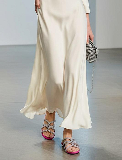 AQUAZZURA Женские блестящие шлепки