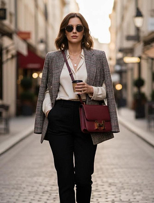 HERMES Женская сумка Constance 24 см 55/Rouge H Epsom