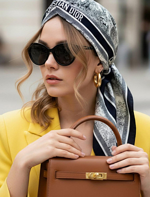 CHRISTIAN DIOR Женский платок Toile de Jouy Scotland 90