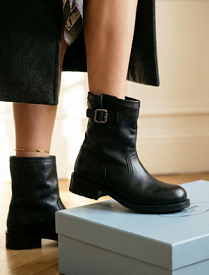 PRADA Женские кожаные ботинки