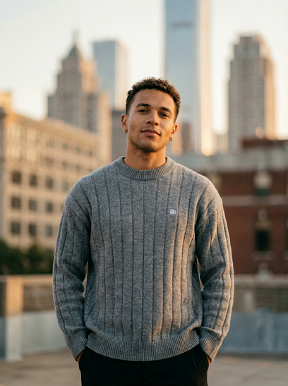 CELINE Мужской свитер из шерсти 