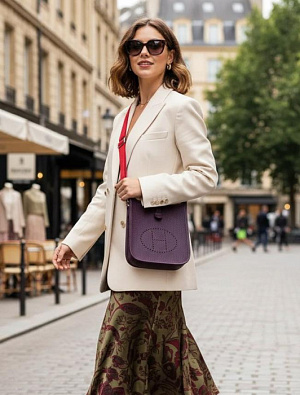 HERMES Женская сумка Evelyne 16 см N5 Clemence