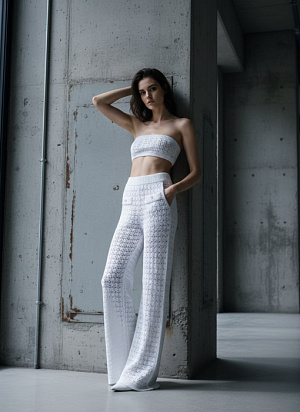 CHANEL Женские ажурные брюки 