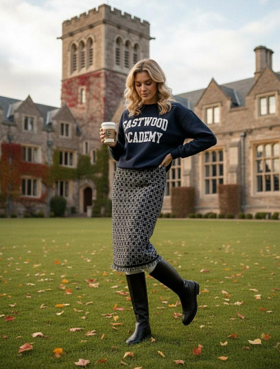 CHRISTIAN DIOR Женская юбка из твида