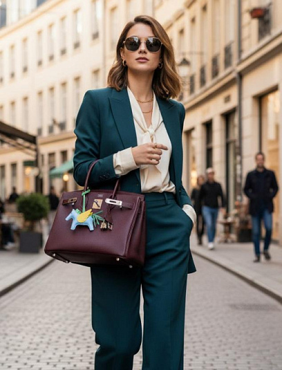 HERMES Женская сумка Birkin 35 см 0G Epsom