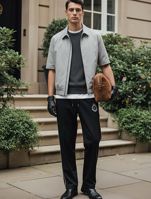 LOUIS VUITTON Мужские брюки в чёрном цвете