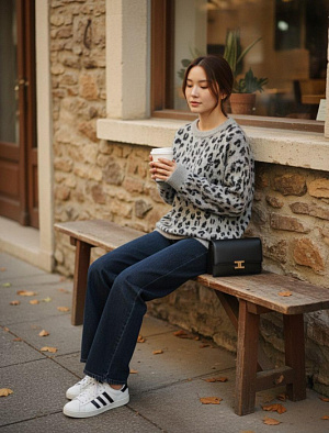 CELINE Женский свитер из шерсти 