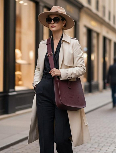 HERMES Женская сумка Evelyne 29 см 0G Clemence