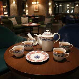 CHRISTIAN DIOR Чайный сервиз 15 предметов Red Coral