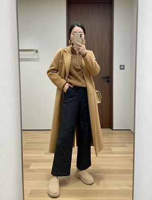 CHANEL Женские брюки из буклированной ткани