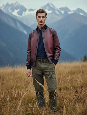 BERLUTI Мужская кожаная куртка 