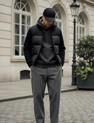 BURBERRY Мужская ветровка с пуховым наполнителем 