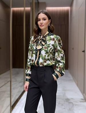 DOLCE & GABBANA Женская шелковая рубашка