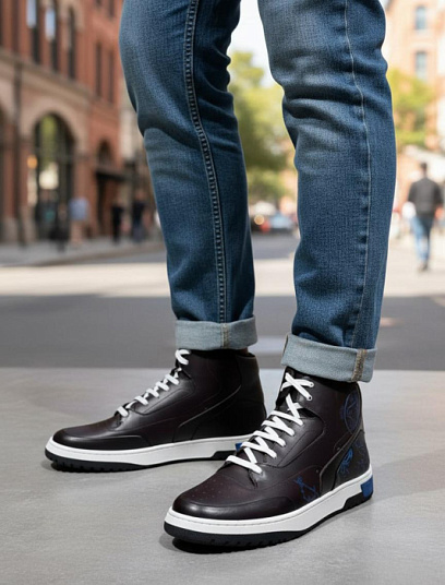 BERLUTI Мужские кроссовки черные