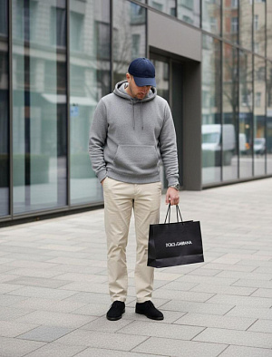 DOLCE & GABBANA Мужские брюки белые