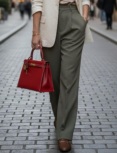 HERMES Женская сумка Kelly 25 см 5x/Rouge piment Box