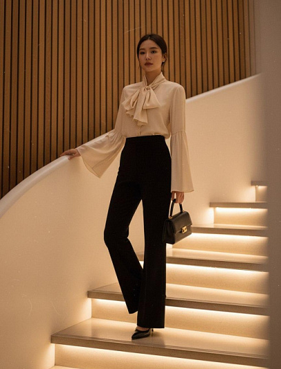 LOUIS VUITTON Женская шёлковая блузка 