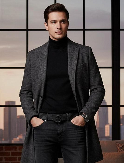 BURBERRY Мужской ремень с пряжкой