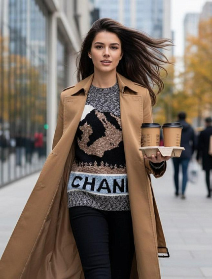 CHANEL Женский вязаный свитер