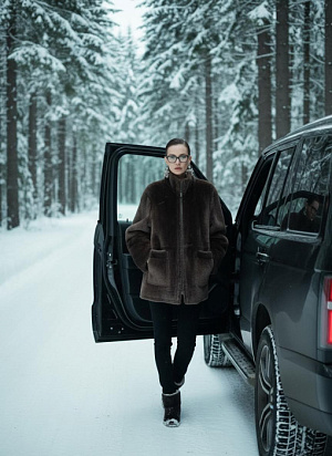 BRUNELLO CUCINELLI Женская дублёнка из овчины 