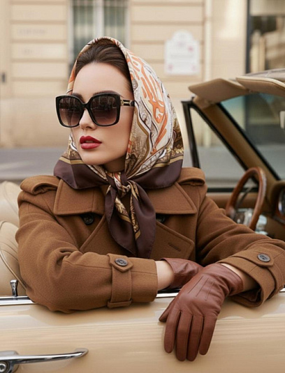 LOUIS VUITTON Женский платок из шёлка