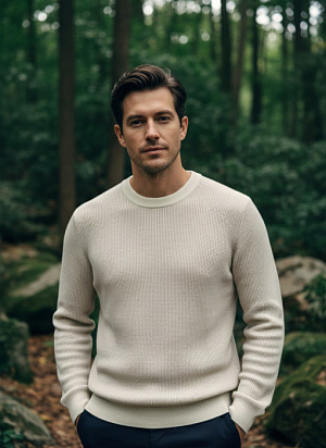 BRIONI Мужской свитер из шерсти и кашемира 