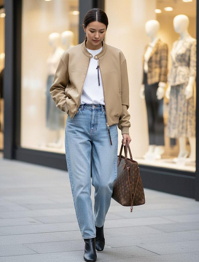 LOUIS VUITTON Женский бомбер 