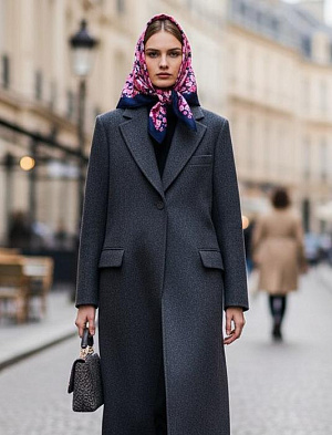 CHANEL Женский платок из шелка