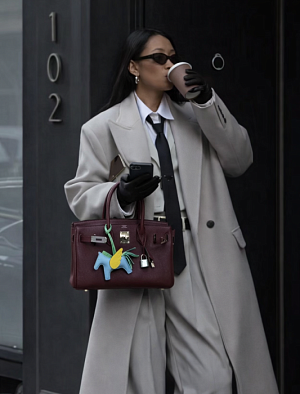 HERMES Женская сумка Birkin 25 см 1Z 0G/Rouge seller Epsom