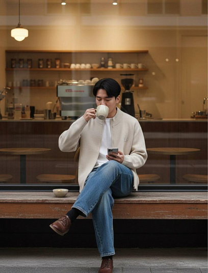 LOUIS VUITTON Мужской кардиган 