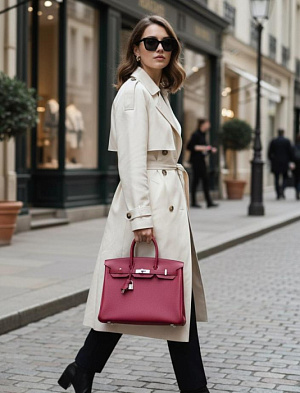 HERMES Женская сумка Birkin 35 см K1 Togo