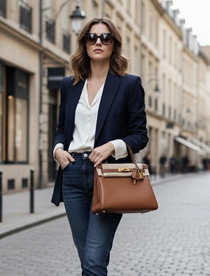 HERMES Женская сумка Kelly 25 см 37/Gold Swift