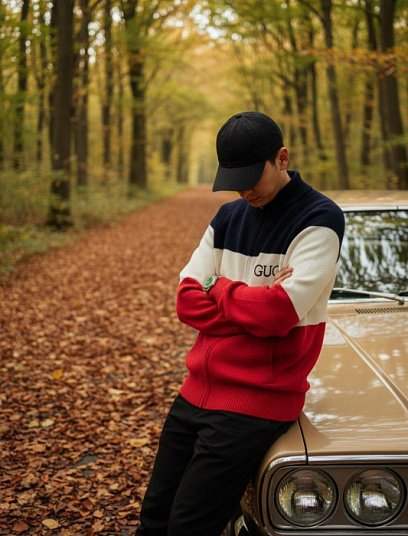 GUCCI Мужской кардиган из шерсти 