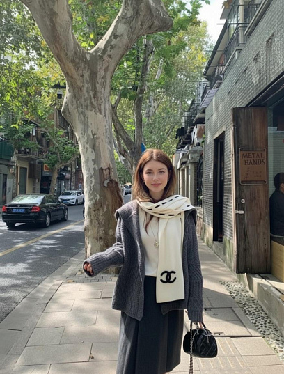 CHANEL Женский шарф и кашемира 