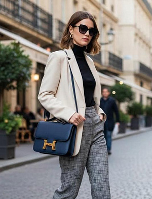 HERMES Женская сумка Constance 24 см 7P Epsom