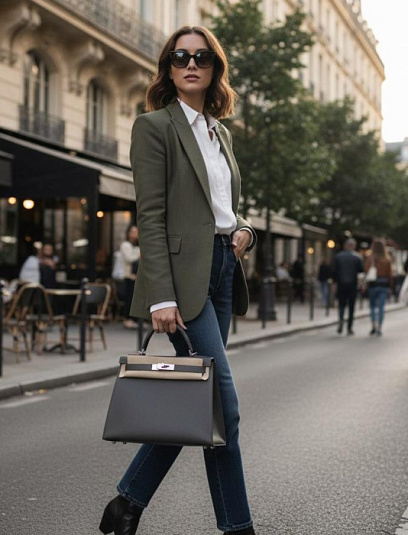 HERMES Женская сумка Kelly 32 см 8F/Etain Epsom