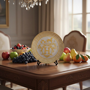 HERMES Круглая тарелка Mosaique au 24 12 дюймов