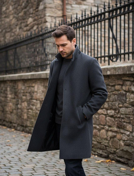 LORO PIANA Мужское пальто из шерсти