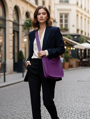 HERMES Женская сумка Evelyne 29 см P9 Clemence