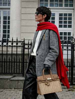 HERMES Женская сумка Birkin Picnic 25 см 0M Swift