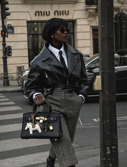 Hermes Женская сумка Birkin 25 см 89/noir Epsom