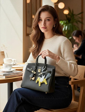 HERMES Женская сумка Birkin 25 см C6 Togo