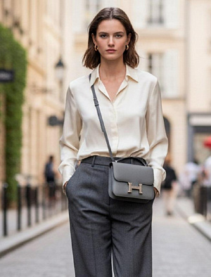 HERMES Женская сумка Constance 19 см 0L/Girs Meyer Epsom