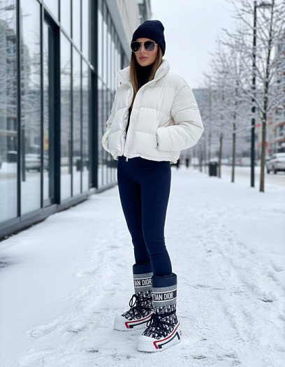 CHRISTIAN DIOR Женские высокие ботинки луноходы