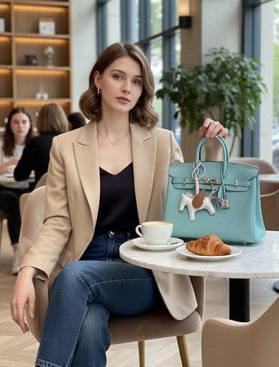 Hermes Женская сумка Birkin 25 см 3P Togo